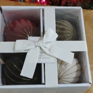 Set of Four Holiday Ornaments